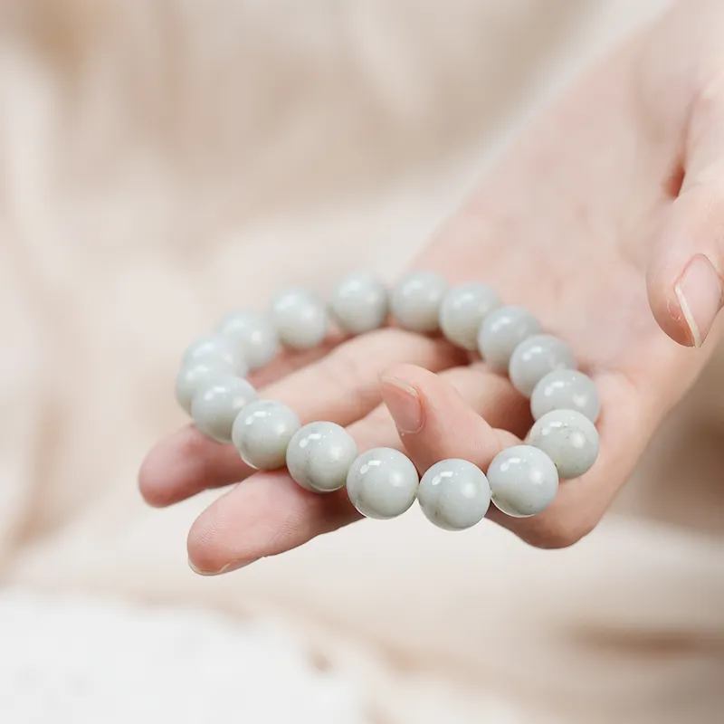 FANHAOGANG JADE Hetian Jade Bracelets Blue And White Unisex-3