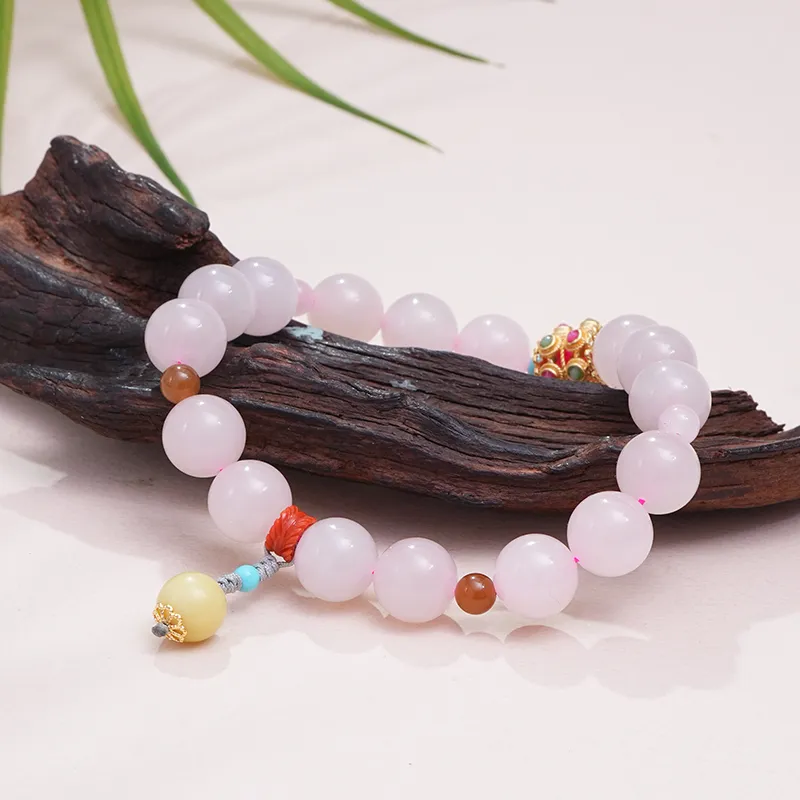 FANHAOGANG JADE Hetian Jade Bracelets Dusty Pink Women's-6