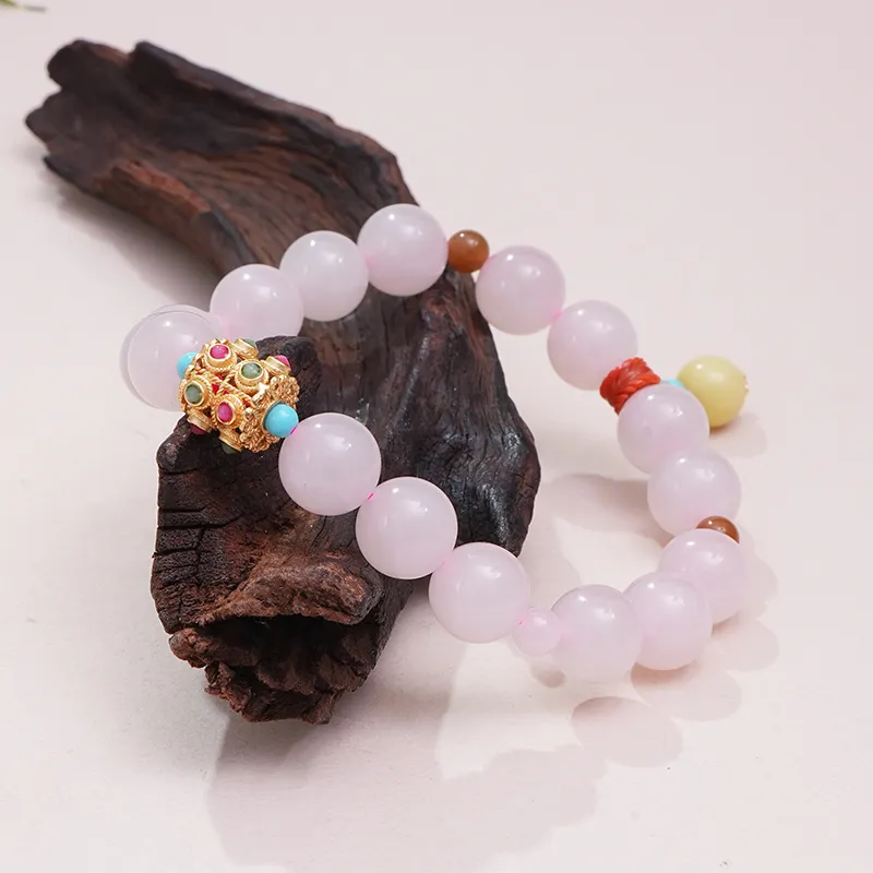 FANHAOGANG JADE Hetian Jade Bracelets Dusty Pink Women's-3
