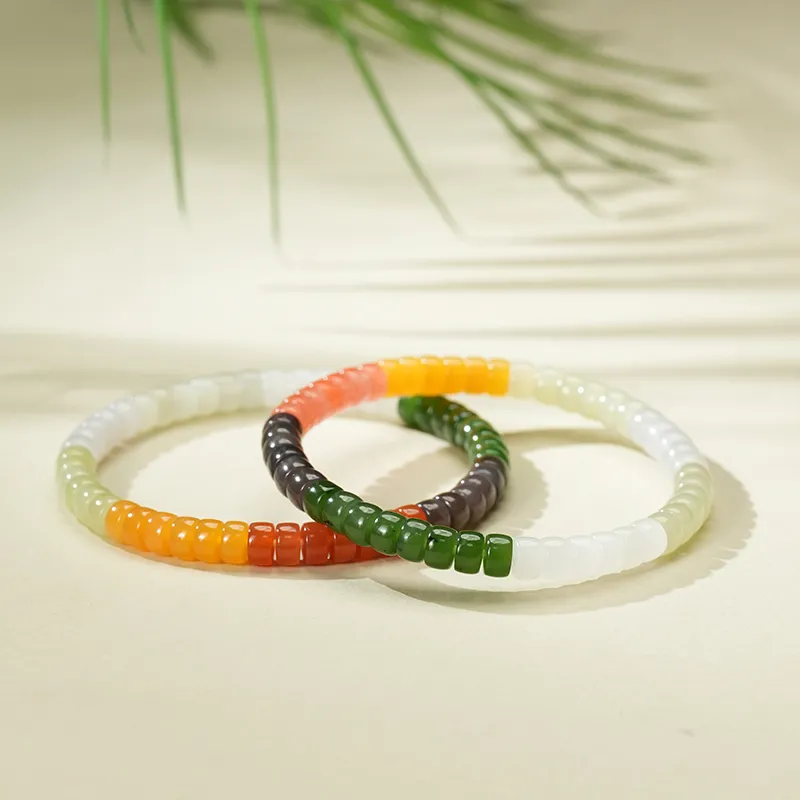 FANHAOGANG JADE Hetian Jade Bracelets White Jade/Pale Greenish White Jade Women's-2