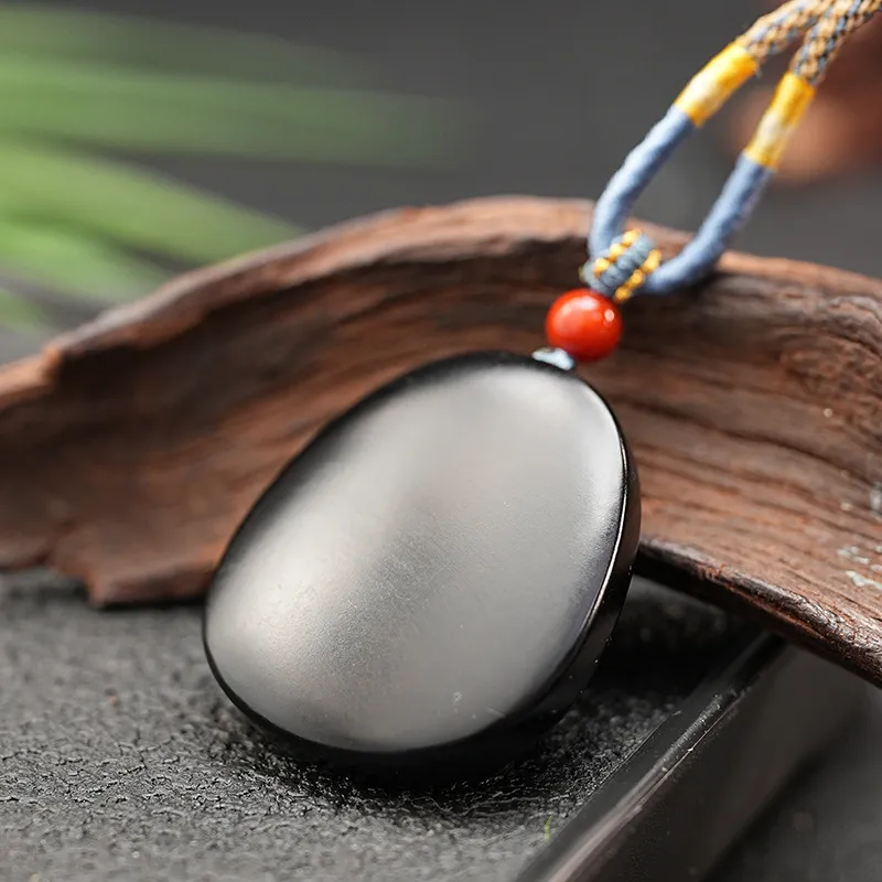 FANHAOGANG JADE Inkstone Necklaces Men's-2