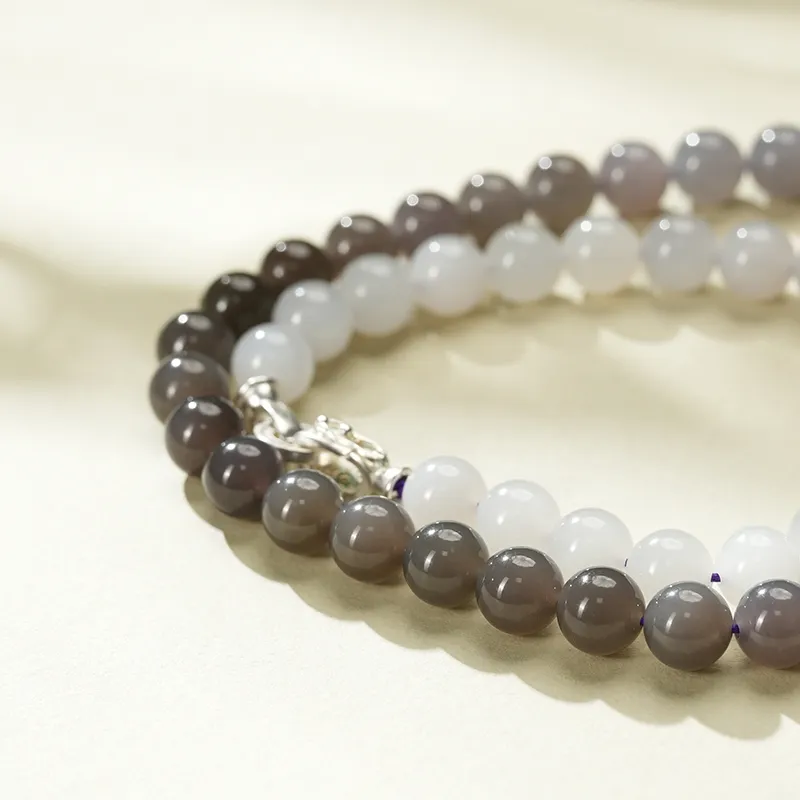 FANHAOGANG JADE Hetian Jade Necklaces Smoky Purple Women's-5