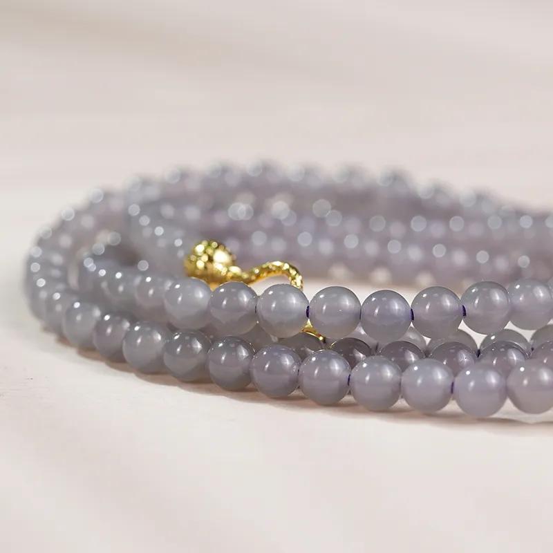 FANHAOGANG JADE Hetian Jade Necklaces Smoky Purple Women's-1