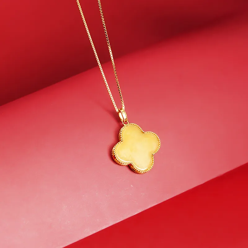 FANHAOGANG JADE Hetian Jade Pendants Yellow Jade Women's-3