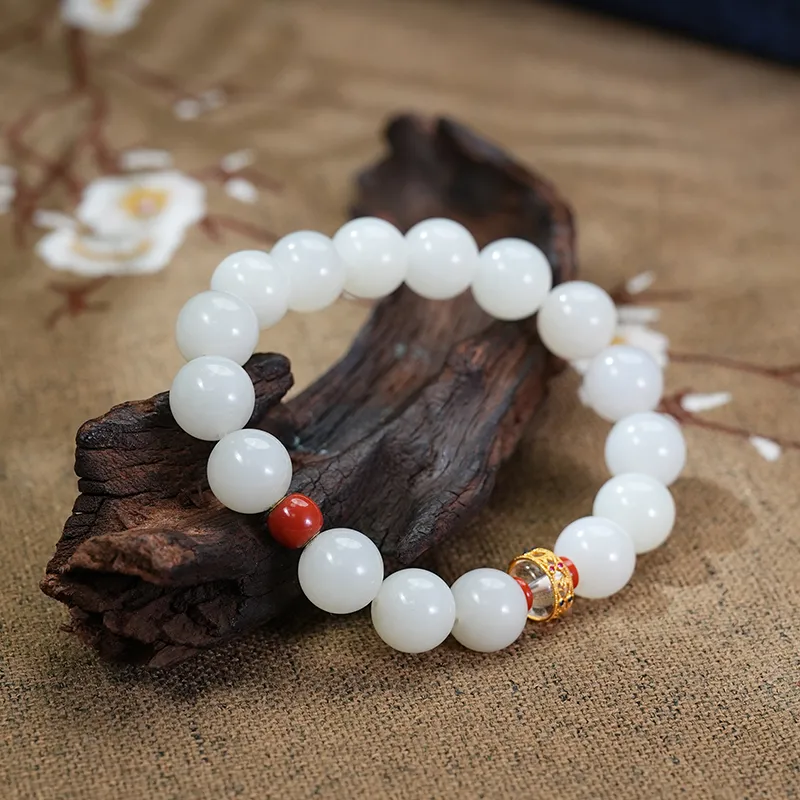 FANHAOGANG JADE Hetian Jade Bracelets White Jade Women's-4