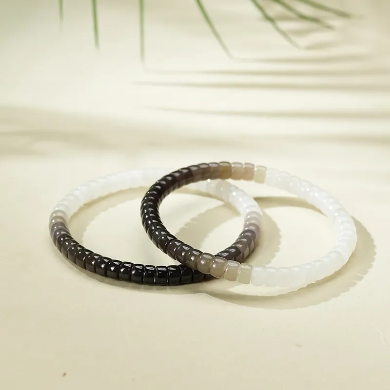 FANHAOGANG JADE Hetian Jade Bracelets Smoky Purple Women's-1