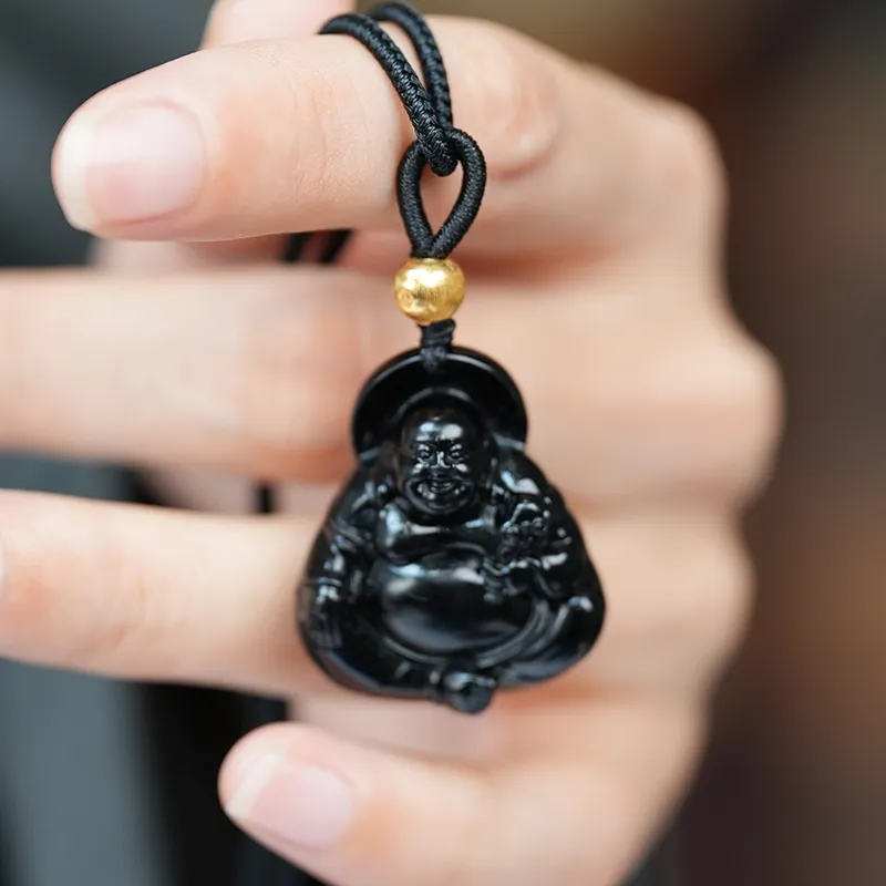 FANHAOGANG JADE Inkstone Necklaces Men's-4