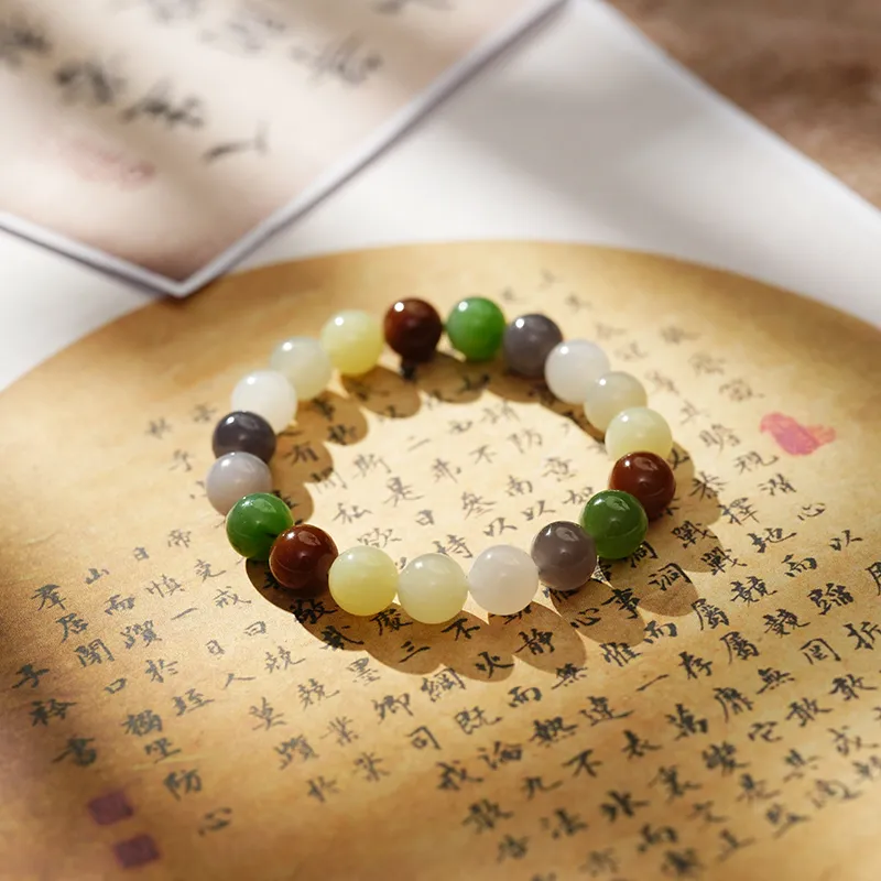FANHAOGANG JADE Hetian Jade Bracelets White Jade Unisex-1