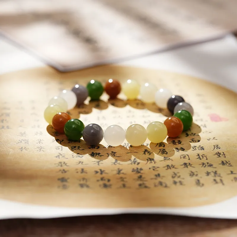 FANHAOGANG JADE Hetian Jade Bracelets White Jade Unisex-4