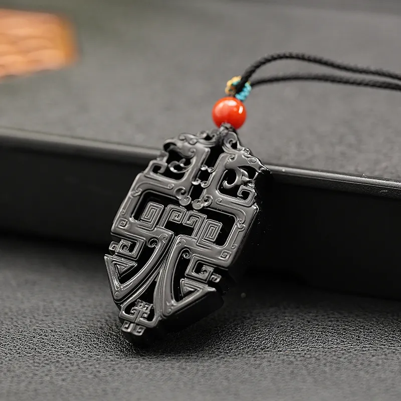 FANHAOGANG JADE Inkstone Necklaces Men's-1