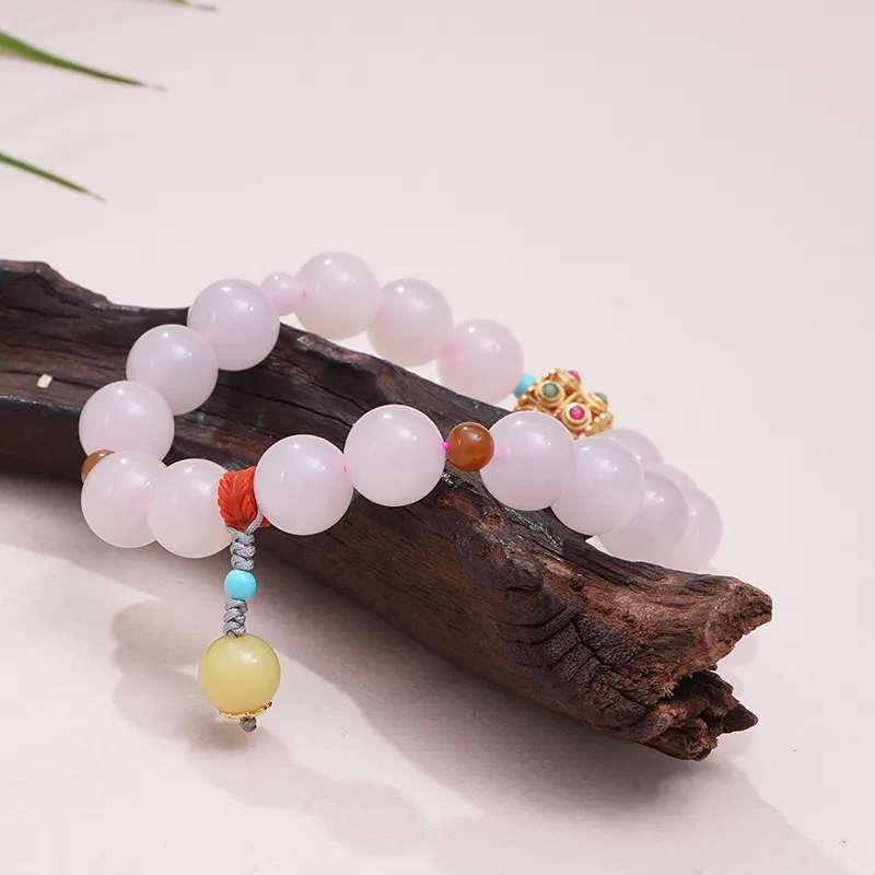 FANHAOGANG JADE Hetian Jade Bracelets Dusty Pink Women's-4