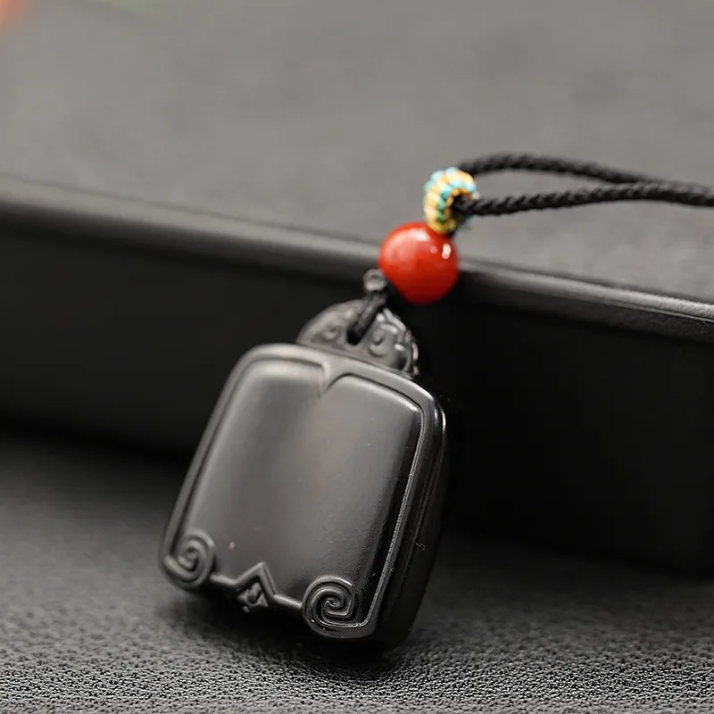 FANHAOGANG JADE Inkstone Necklaces Men's-1
