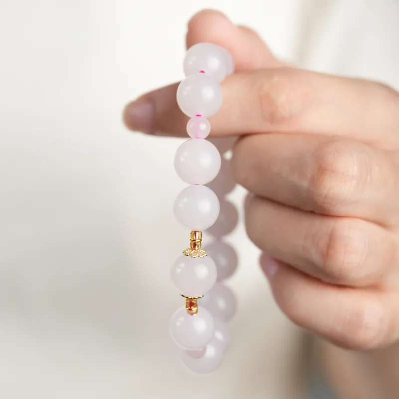FANHAOGANG JADE Hetian Jade Bracelets Dusty Pink Women's-3