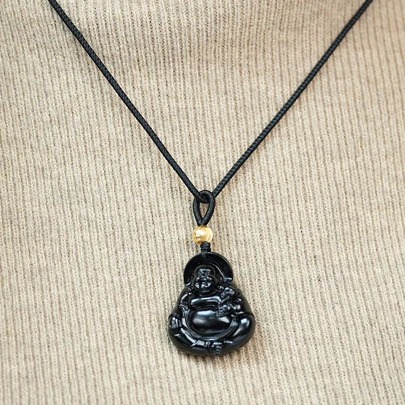 FANHAOGANG JADE Inkstone Necklaces Men's-6