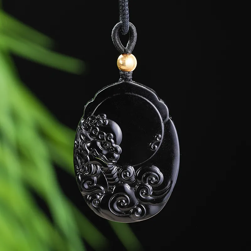 FANHAOGANG JADE Inkstone Necklaces Men's-2