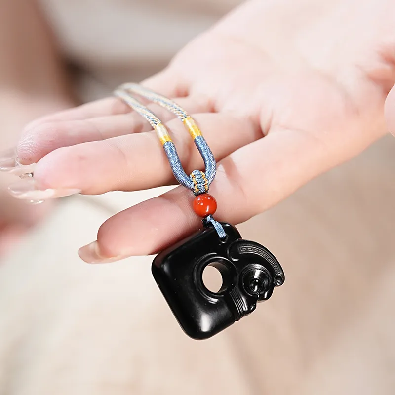 FANHAOGANG JADE Inkstone Necklaces Women's-4