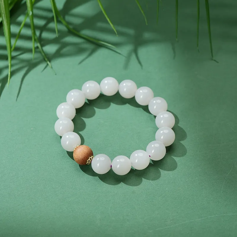 FANHAOGANG JADE Hetian Jade Bracelets Smoky Purple Women's-5
