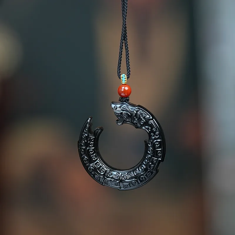 FANHAOGANG JADE Inkstone Necklaces Unisex-3