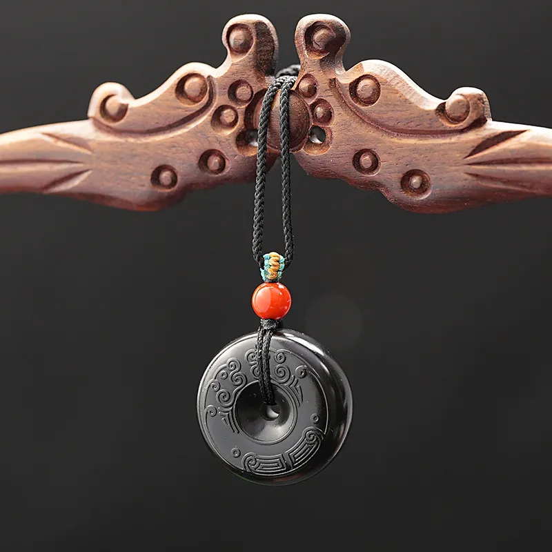 FANHAOGANG JADE Inkstone Necklaces Men's-2