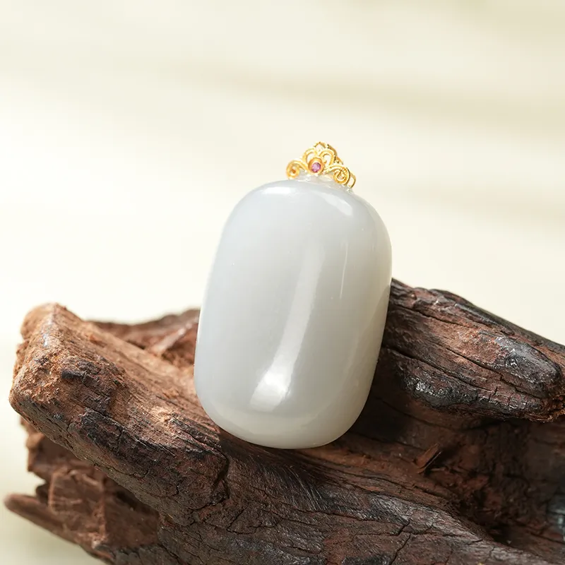 FANHAOGANG JADE Hetian Jade Necklaces Smoky Purple Unisex-4