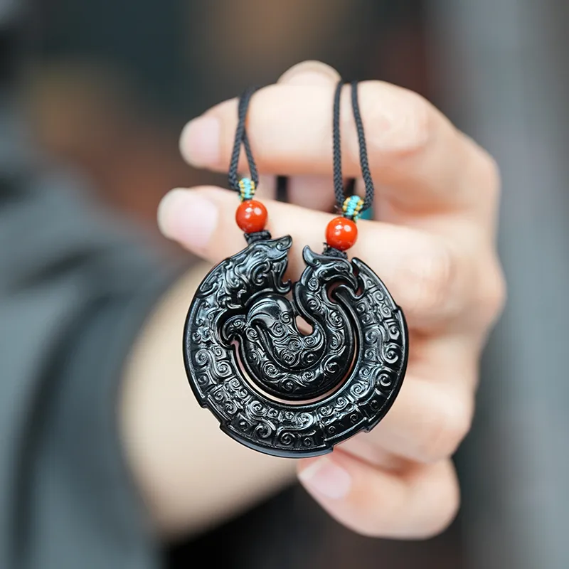FANHAOGANG JADE Inkstone Necklaces Unisex-7