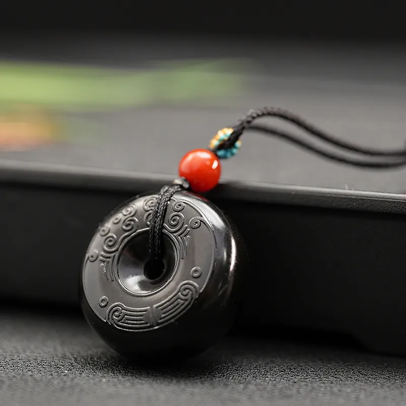 FANHAOGANG JADE Inkstone Necklaces Men's-1