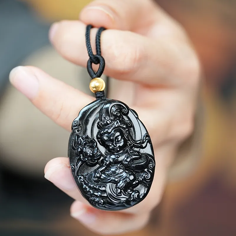 FANHAOGANG JADE Inkstone Necklaces Men's-3