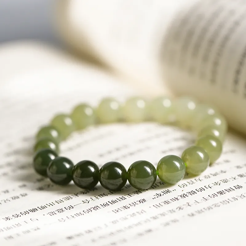 FANHAOGANG JADE Bracelets White Jade/Pale Greenish White Jade Unisex-4