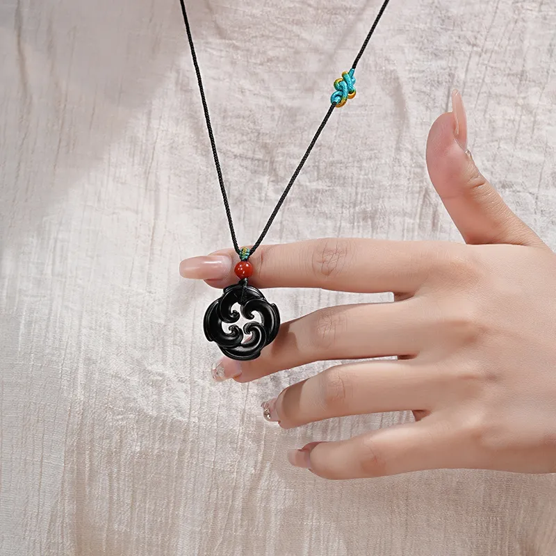 FANHAOGANG JADE Inkstone Necklaces Unisex-5