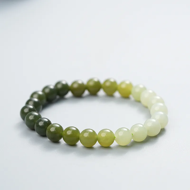 FANHAOGANG JADE Bracelets White Jade/Pale Greenish White Jade Unisex-5