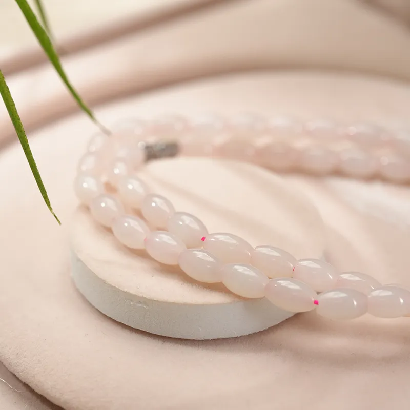 FANHAOGANG JADE Hetian Jade Necklaces Dusty Pink Women's-1