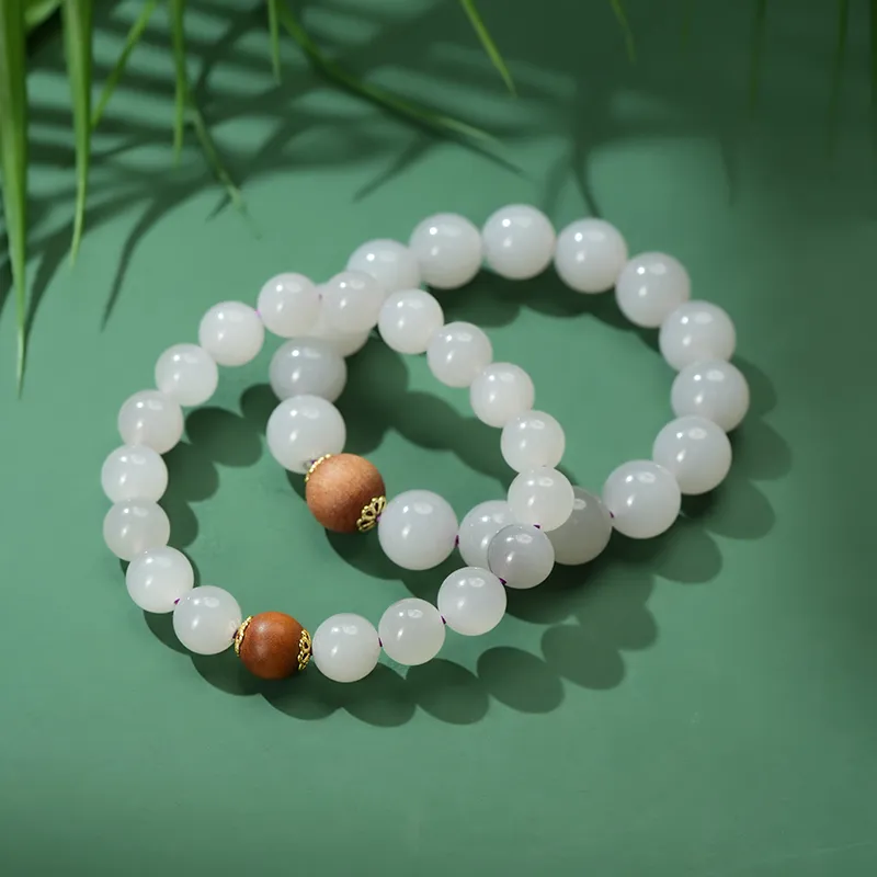 FANHAOGANG JADE Hetian Jade Bracelets Smoky Purple Women's-1
