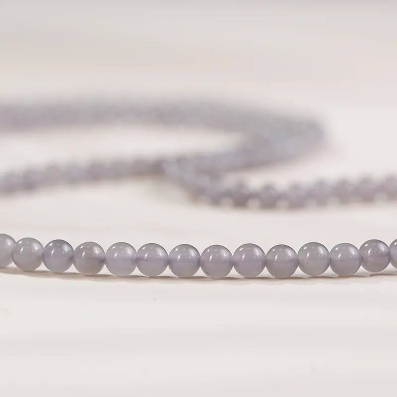 FANHAOGANG JADE Hetian Jade Necklaces Smoky Purple Women's-4