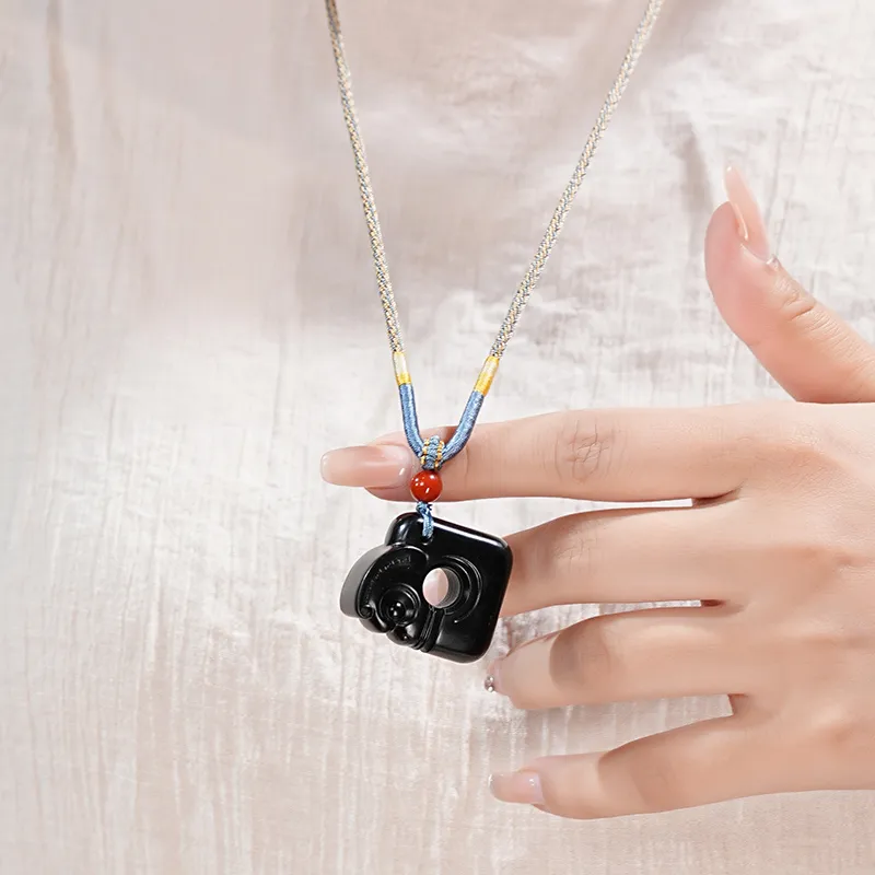 FANHAOGANG JADE Inkstone Necklaces Women's-5