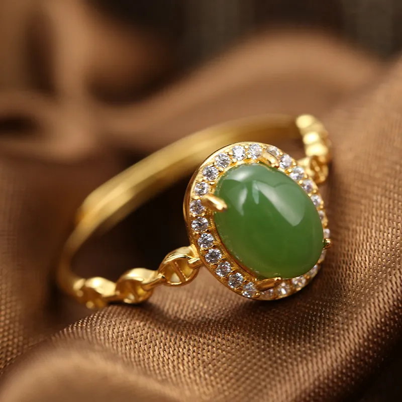 FANHAOGANG JADE Rings Jasper Women's-1