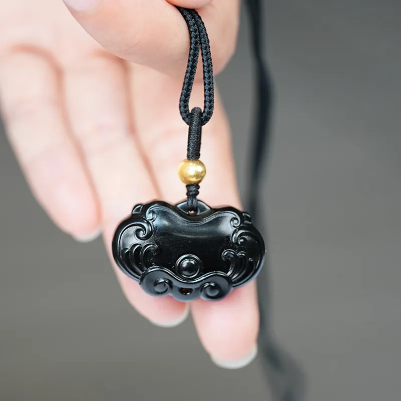 FANHAOGANG JADE Inkstone Necklaces Unisex-4