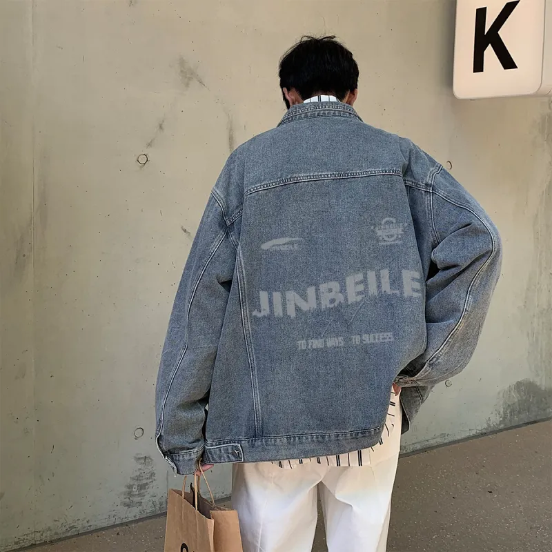 JINBEILE Denim Jackets Unisex-4