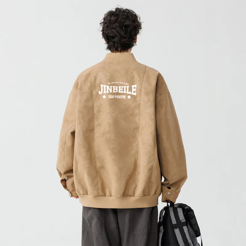 JINBEILE Jackets Coats Unisex Khaki-17