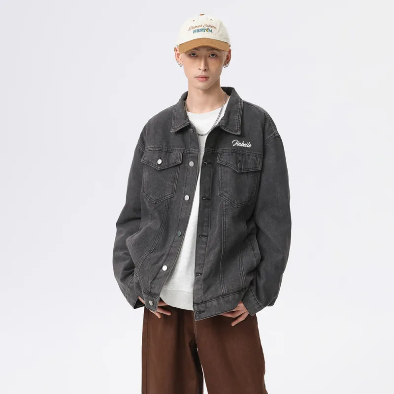 JINBEILE Denim Jackets Unisex-16