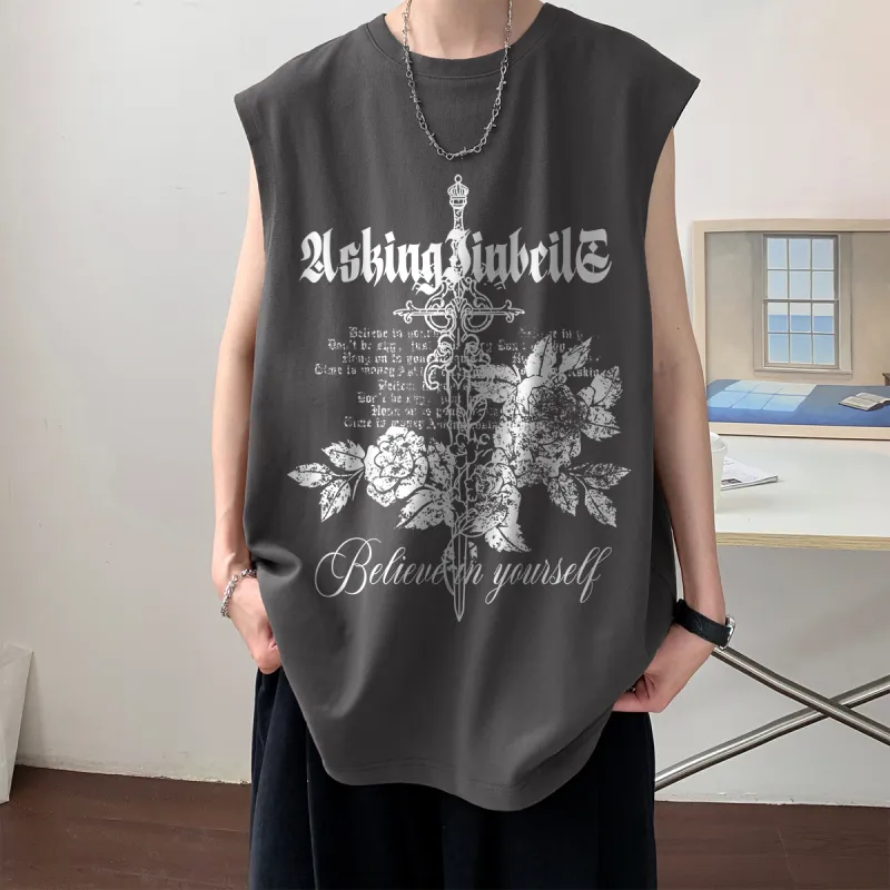 JINBEILE Tank Tops Unisex-23