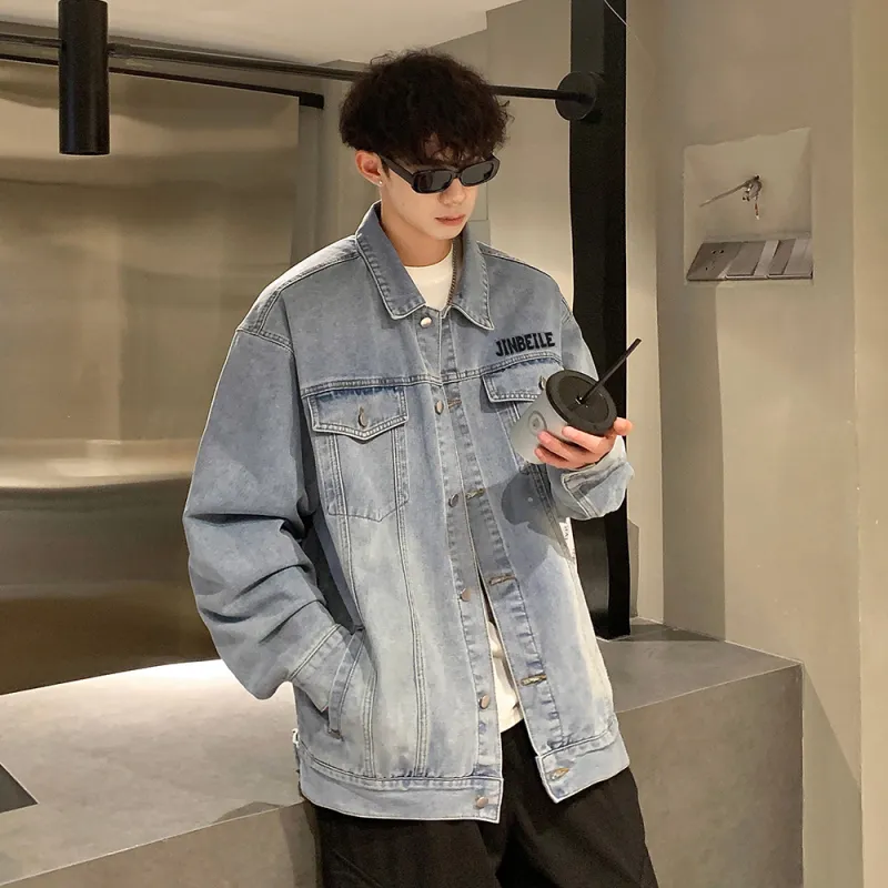 JINBEILE Denim Jackets Unisex-13