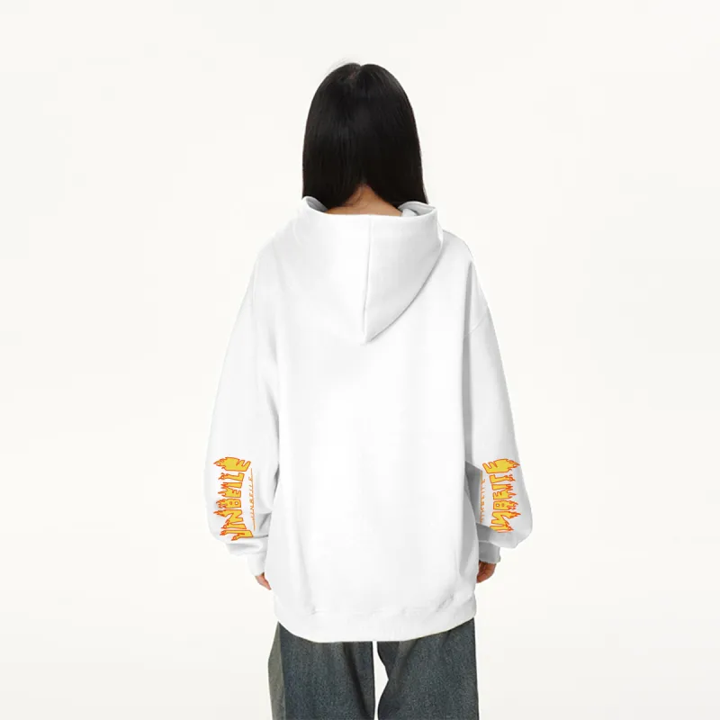 JINBEILE Sweatshirt Unisex Hundred Flowers Gray-8
