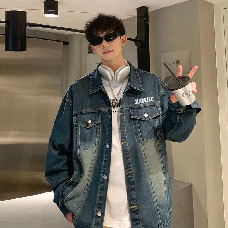 JINBEILE Denim Jackets Unisex-7