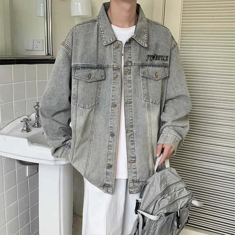 JINBEILE Denim Jackets Unisex-6