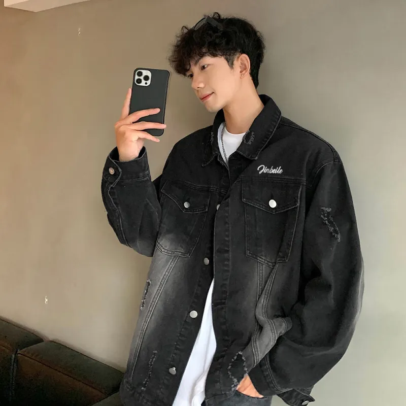 JINBEILE Denim Jackets Unisex-3