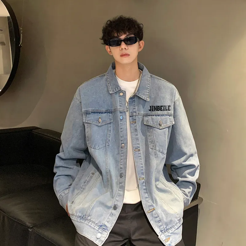 JINBEILE Denim Jackets Unisex-14