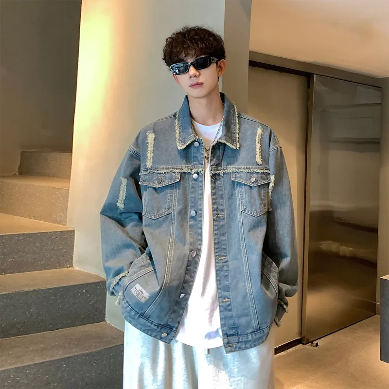 JINBEILE Denim Jackets Unisex-2