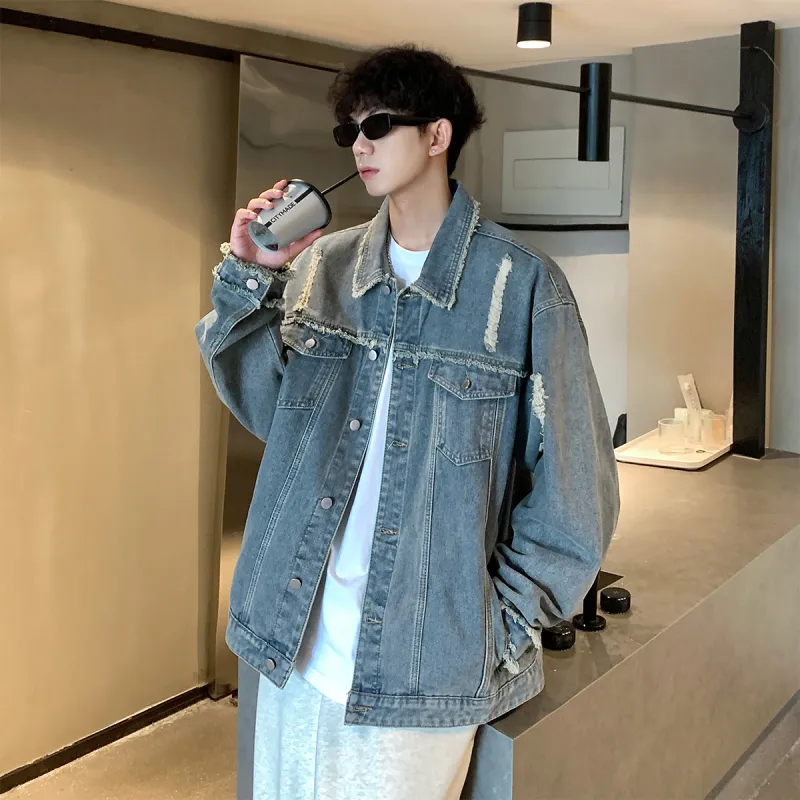 JINBEILE Denim Jackets Unisex-2