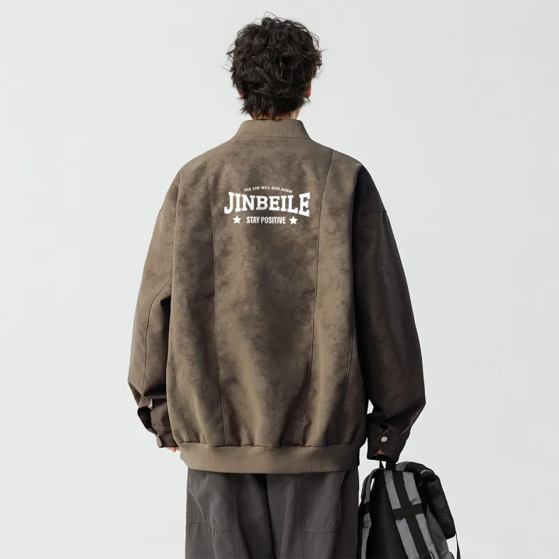 JINBEILE Jackets Coats Unisex Khaki-25