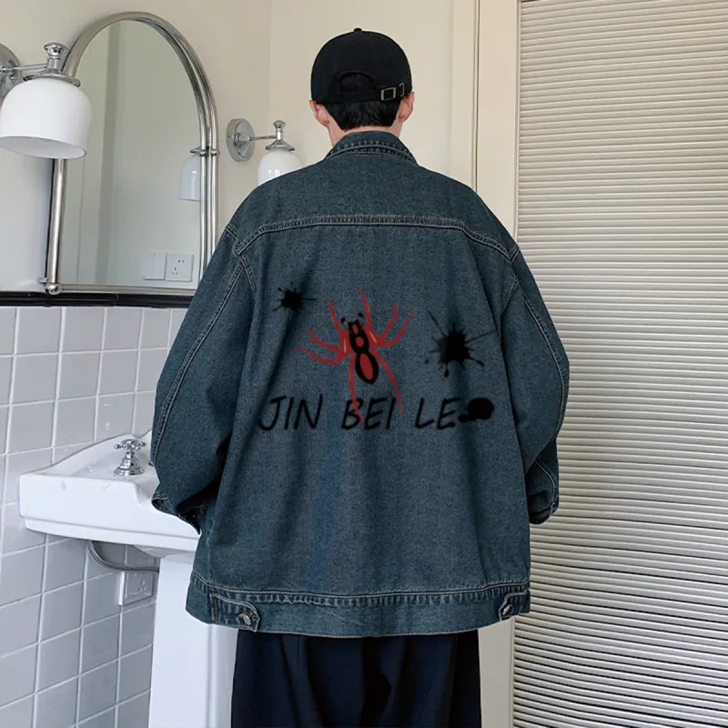 JINBEILE Denim Jackets Unisex-11